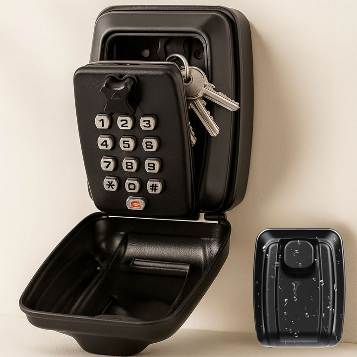 Key Safe with Code | Weatherproof Metal | Adjustable Combination Lock
