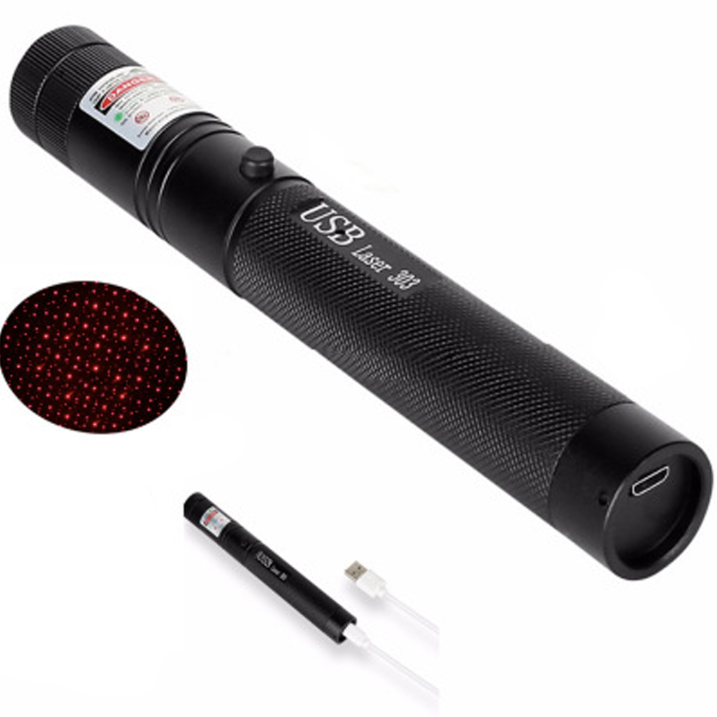 Zelara-Power Laserpointer 303 - Wiederaufladbarer USB-Laserpointer mit Hoher Leistung