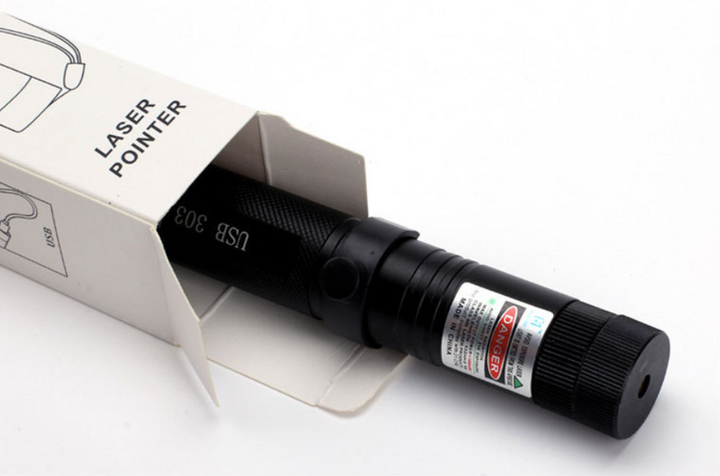 Zelara-Power Laserpointer 303 - Wiederaufladbarer USB-Laserpointer mit Hoher Leistung