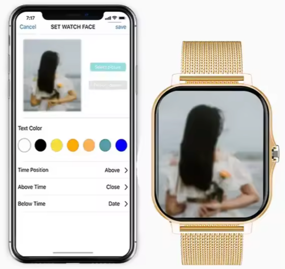 Elegant Smartwatch with Health and Activity Tracking for Women