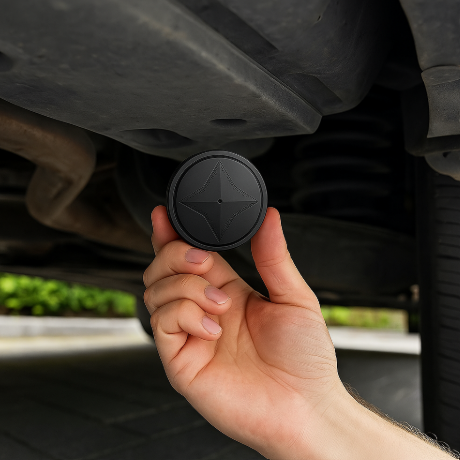 Compact Magnetic GPS Tracker – Real-Time Tracking for Vehicles, Pets and Valuables – USB Rechargeable