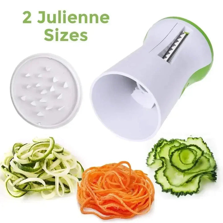 VeggiTwist Spiralizer | For Vegetables & Cheese | Manual & Compact | Stainless Steel & BPA-Free Plastic