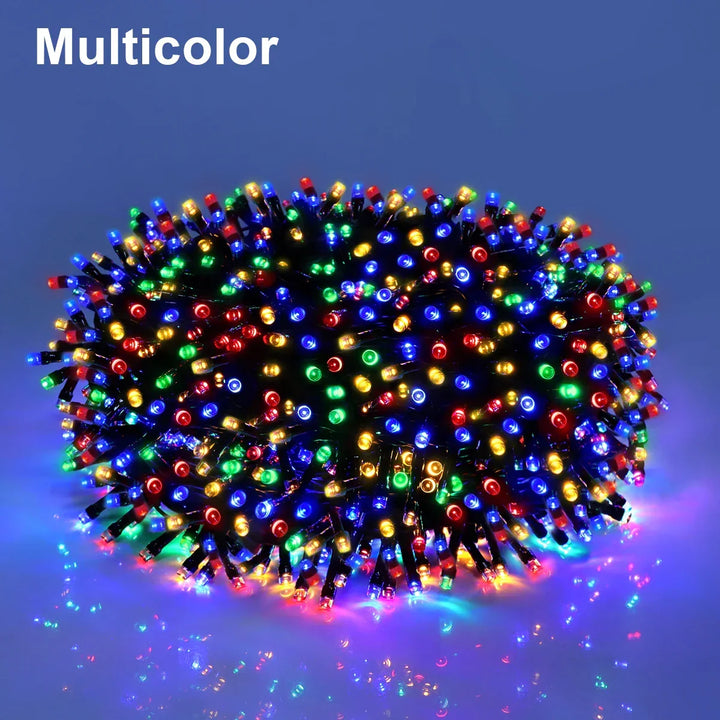 LuminaraX | 24V Outdoor LED Fairy Light Chain | 8 Lighting Modes | IP65 Waterproof | 10–100 m | For Garden, Home and Christmas Decorations