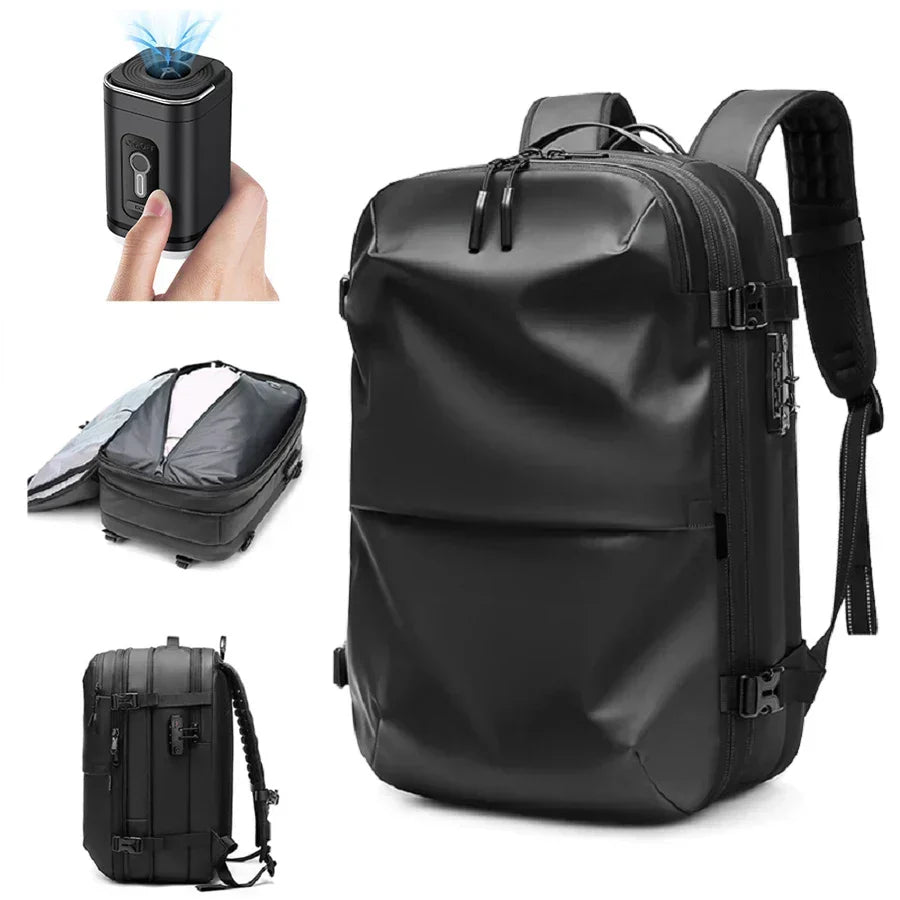 ElitePack Backpack with Air Compression | Waterproof 60L Backpack for Business and Travel with Vacuum Compression Technology