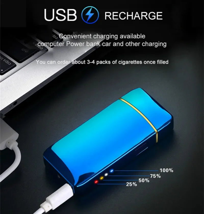 Windproof Electronic Lighters – USB-Rechargeable Plasma Lighter