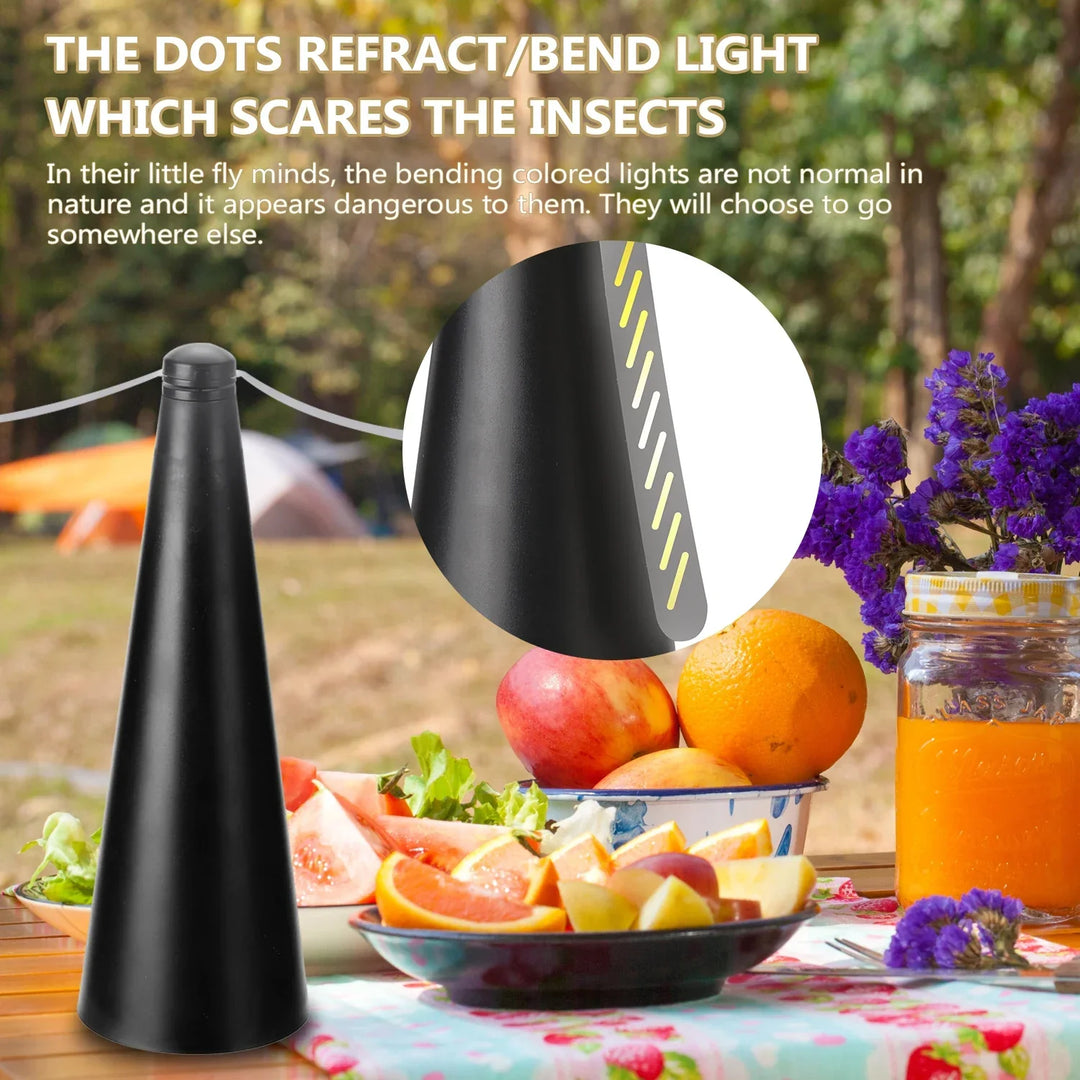 AeroLumen Naturguard Fly Repellent Table Fan | 360° Rotating Insect Defence Fan | Quiet & Safe | For Outdoors, Camping, Picnics