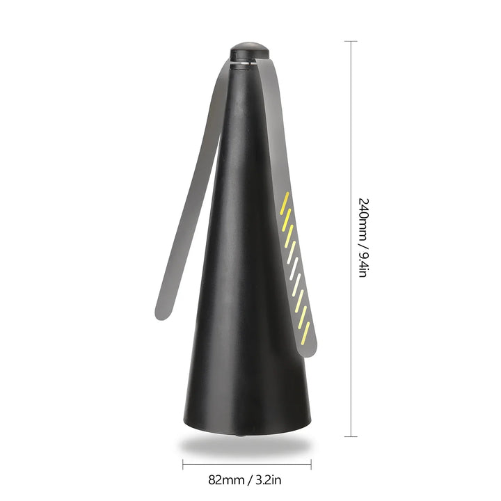 AeroLumen Naturguard Fly Repellent Table Fan | 360° Rotating Insect Defence Fan | Quiet & Safe | For Outdoors, Camping, Picnics
