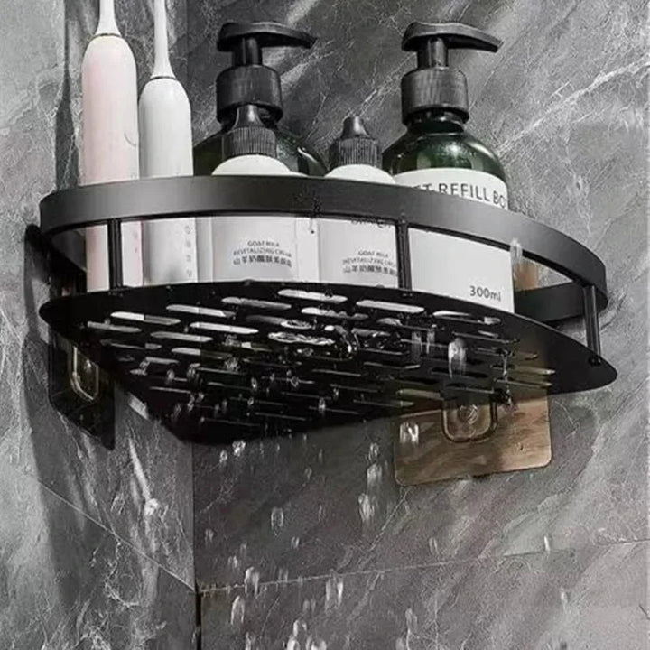 Aluminium Wall-Mounted Corner Shelf for Bathrooms - Cornerix