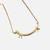 Gold Dachshund Necklace