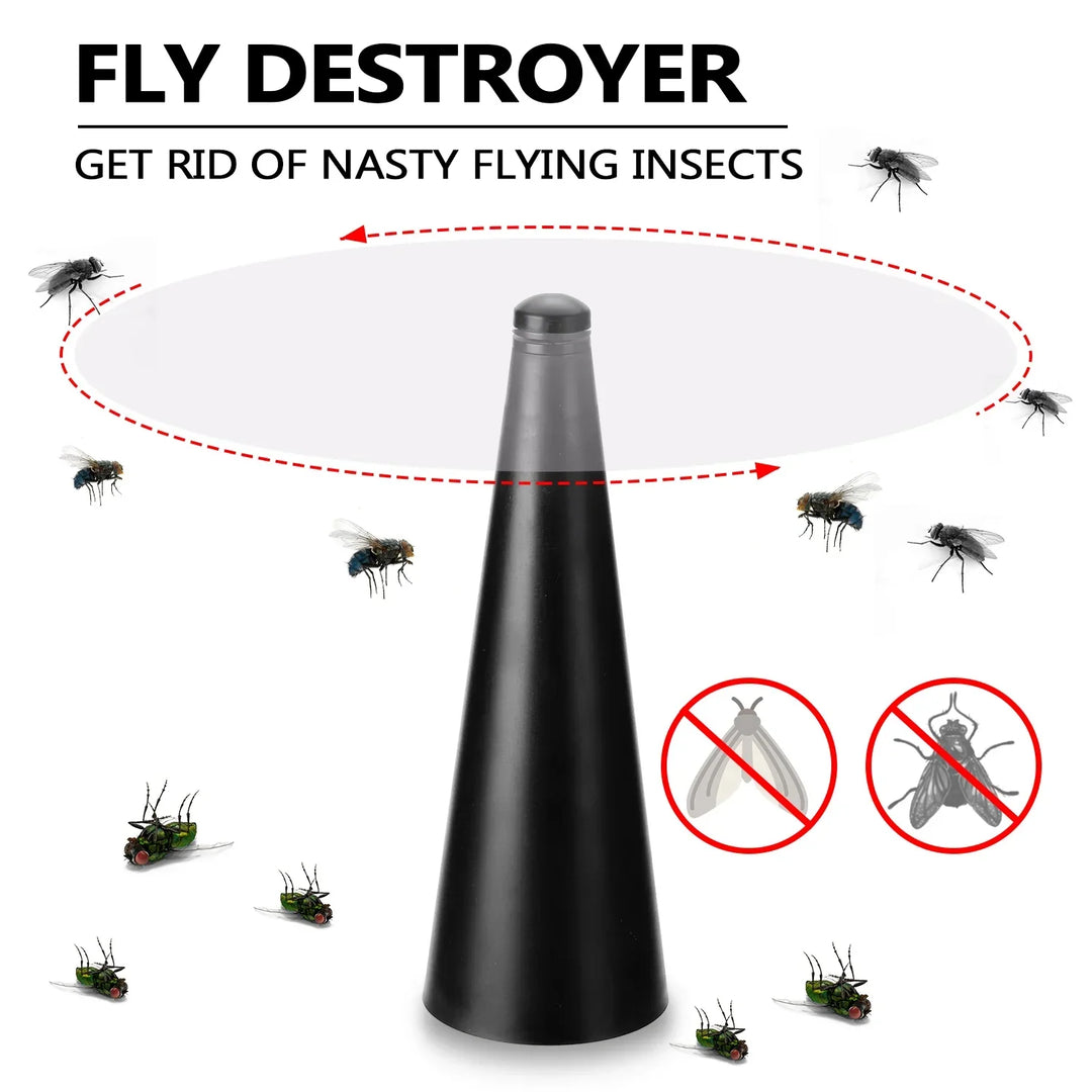 AeroLumen Naturguard Fly Repellent Table Fan | 360° Rotating Insect Defence Fan | Quiet & Safe | For Outdoors, Camping, Picnics