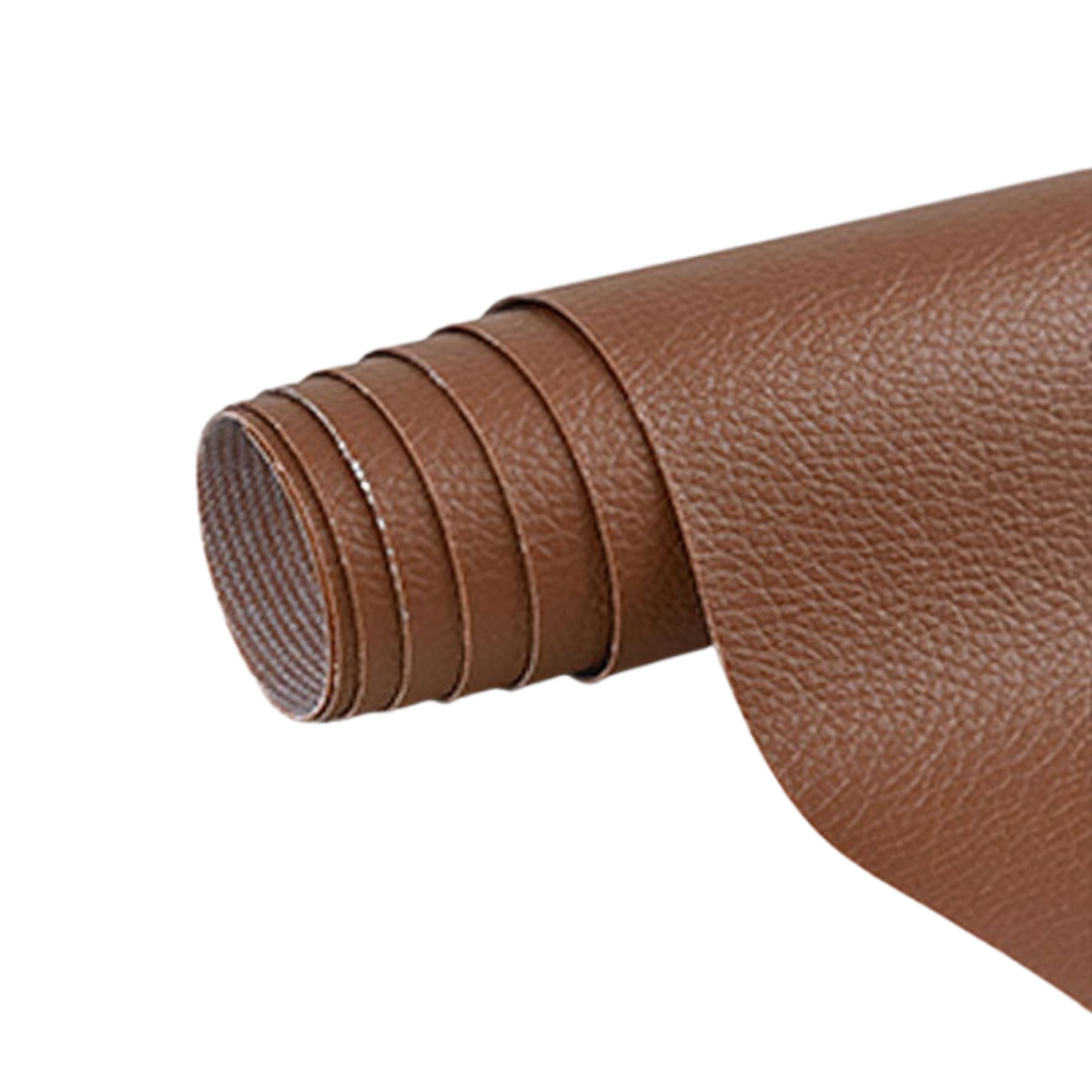 Self-adhesive leather repair patch in several colours