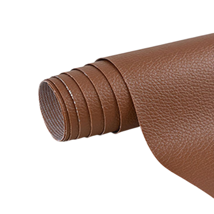Self-adhesive leather repair patch in several colours