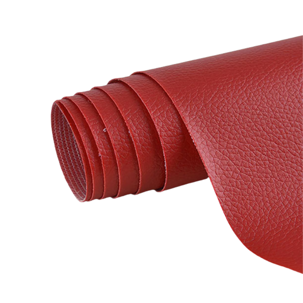 Self-adhesive leather repair patch in several colours