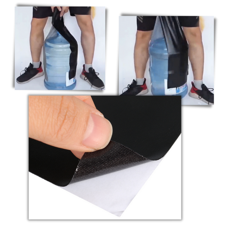 Self-adhesive leather repair patch in several colours