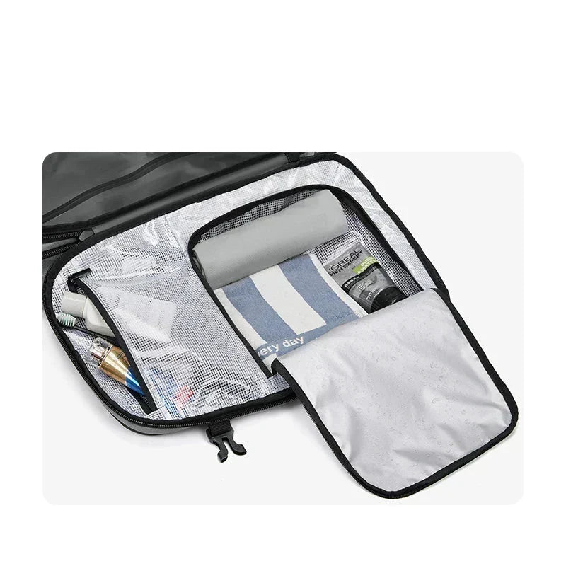 ElitePack Rucksack mit Luftkompression | Wasserdichter 60L-Rucksack für Business und Reisen mit Vakuum-Kompressionstechnologie