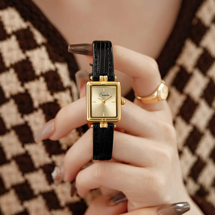 Sienna - Elegant Quartz Watch with Gold-Tone Strap