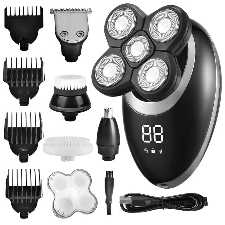 Water-resistant Cordless Multi-Functional Trimmer for Men