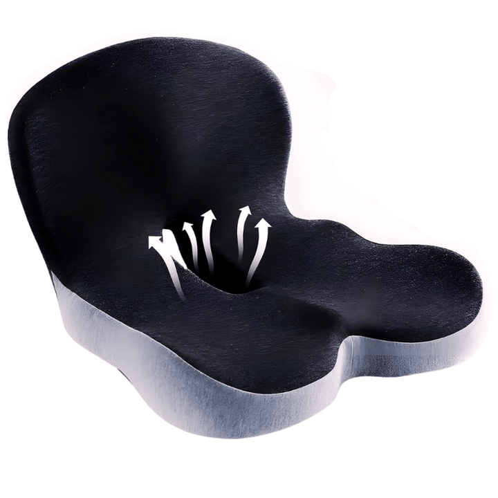 Chair Cushion | Ergonomic Memory Foam Cushion | Weight-Bearing & Non-Slip | ErgoComfort