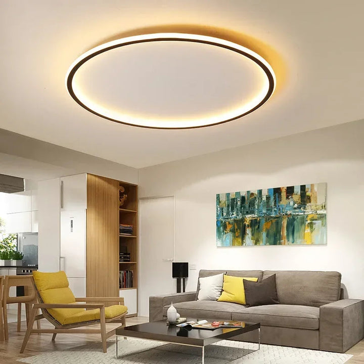 Round Scandinavian LED Ceiling Lamp | 1 Light