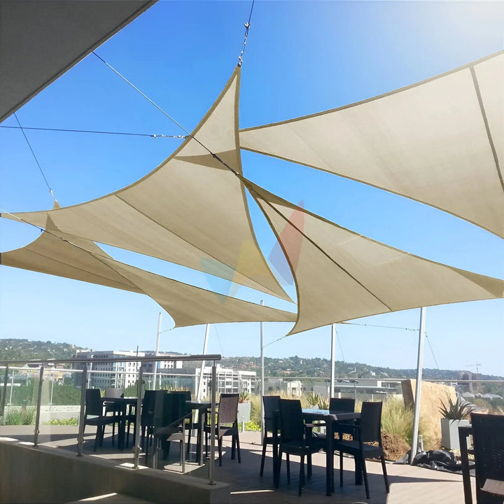 Sun Shade | Triangular Shade Sail for Terraces | UV Protection and Water-Resistant | AeriCover