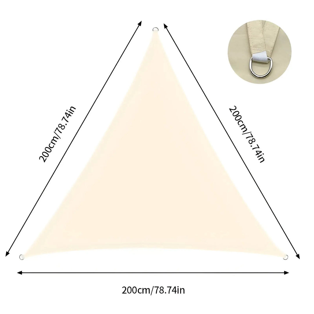 Sun Shade | Triangular Shade Sail for Terraces | UV Protection and Water-Resistant | AeriCover