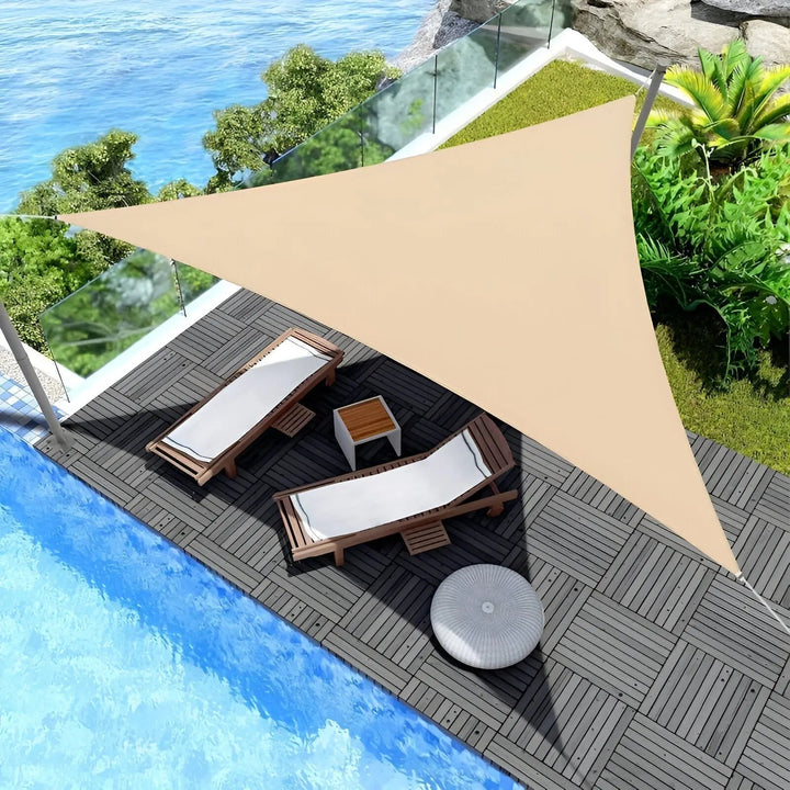 Sun Shade | Triangular Shade Sail for Terraces | UV Protection and Water-Resistant | AeriCover