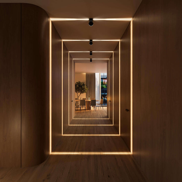 LED Wall Light with Spot Function | 360° Rotating Head | Square Light Cone