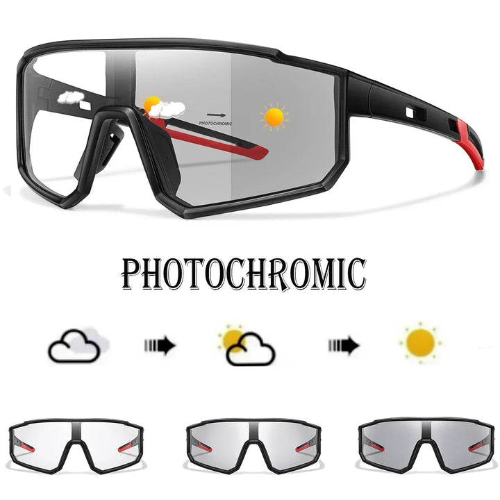 Sportsonnenbrille – Photochrome Gläser mit UV-Schutz und leichtem Rahmen