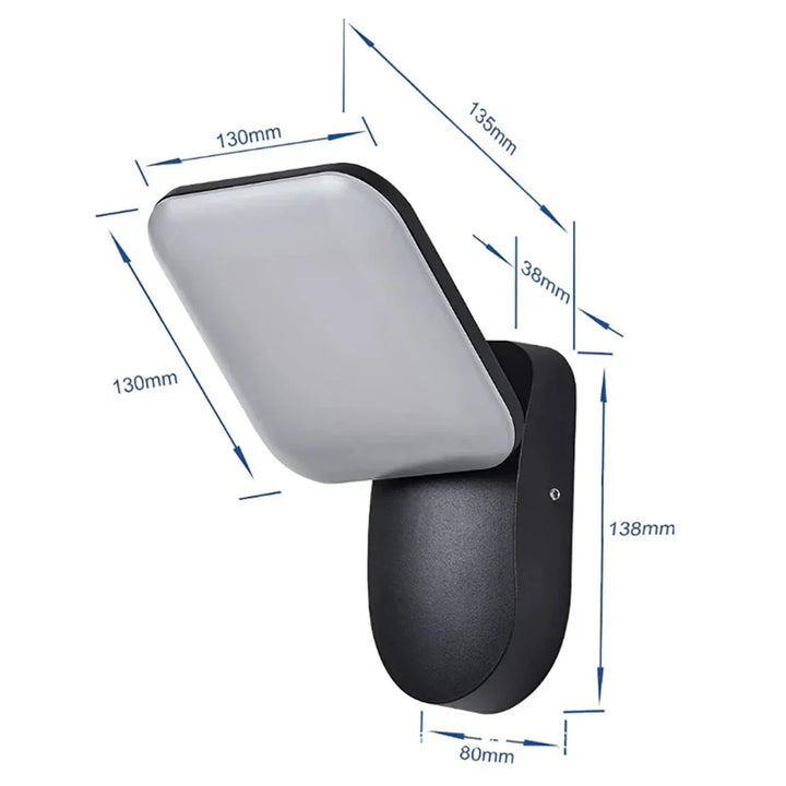 Waterproof Outdoor Wall Light with PIR Motion Sensor (12W)
