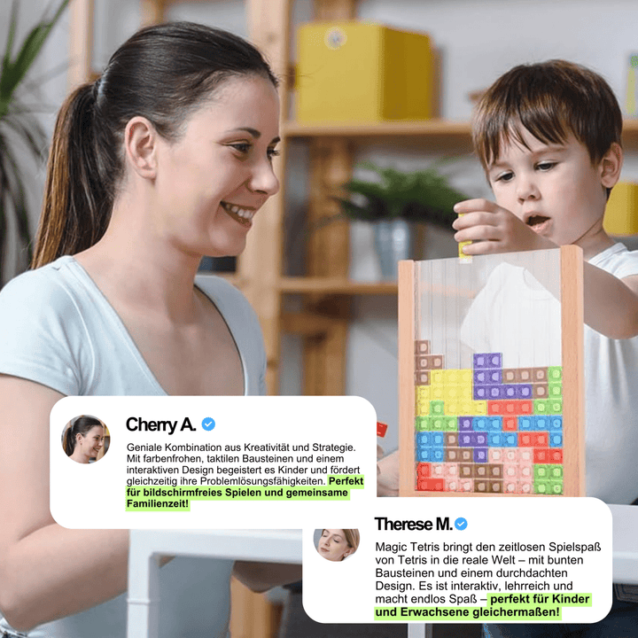 EcoBlock Tetris Board – Sustainable Tetris Puzzle Game for the Whole Family
