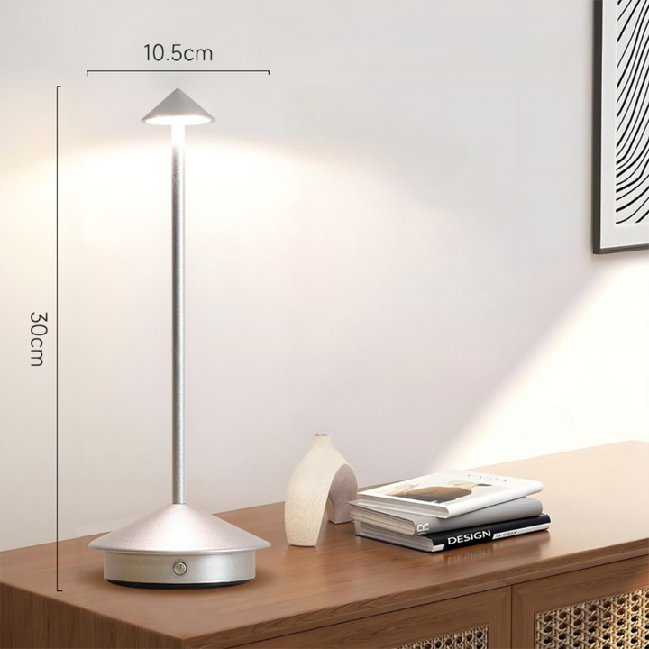 Cordless Table Lamp with Touch Dimmer and USB Charging