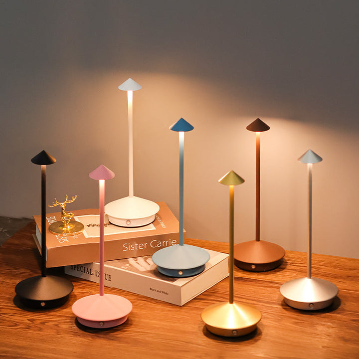 Cordless Table Lamp with Touch Dimmer and USB Charging