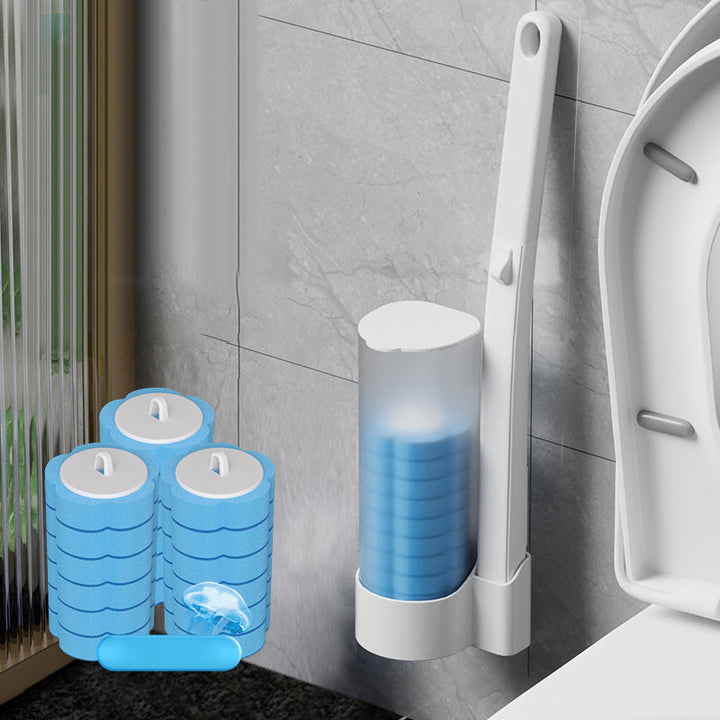 Disposable Toilet Brush | Antibacterial, Hygienic Sponge Heads