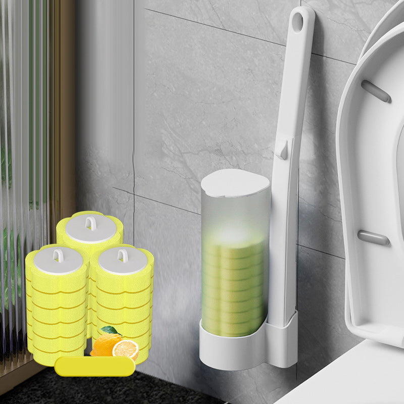 Disposable Toilet Brush | Antibacterial, Hygienic Sponge Heads