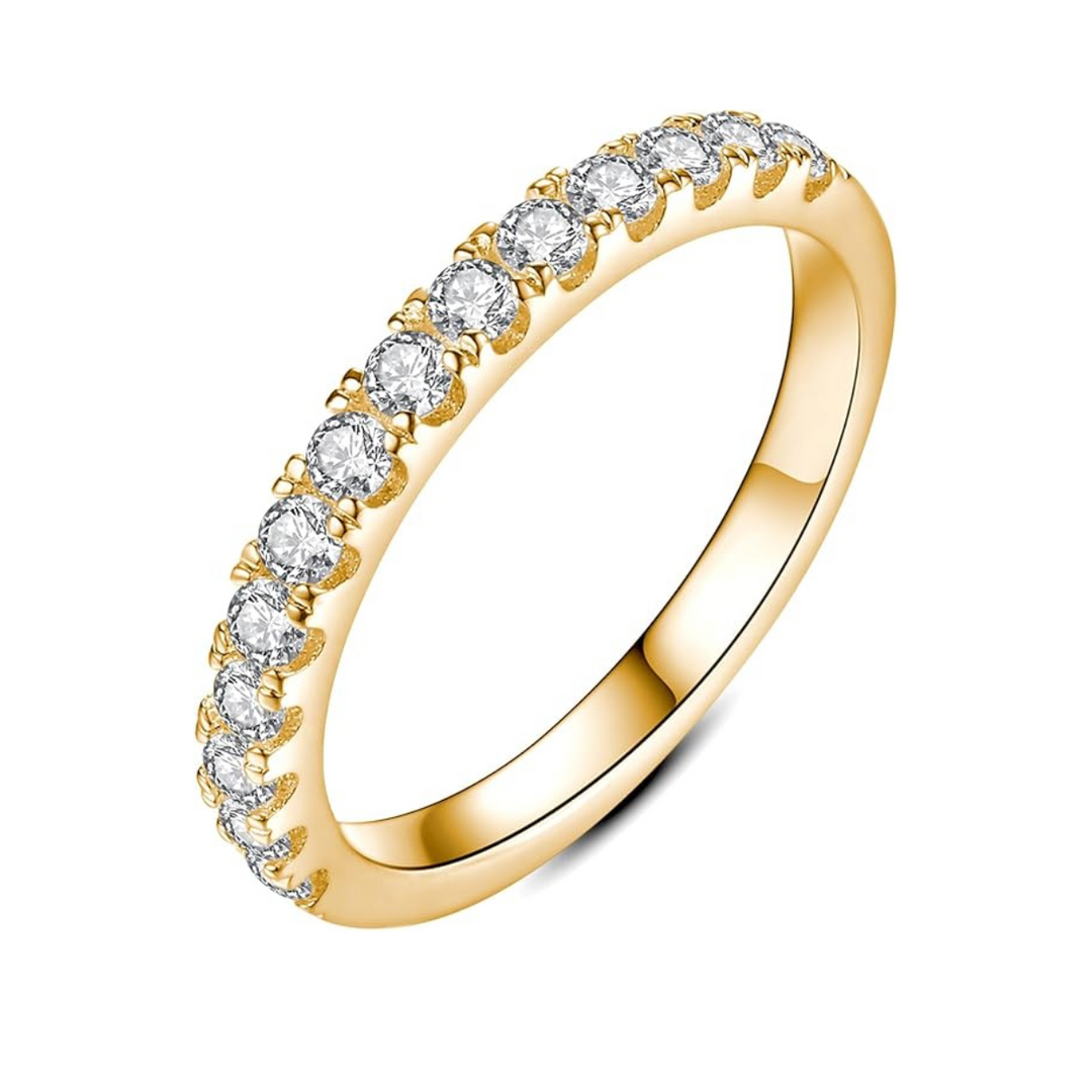 Eterna - Gold moissanite ring