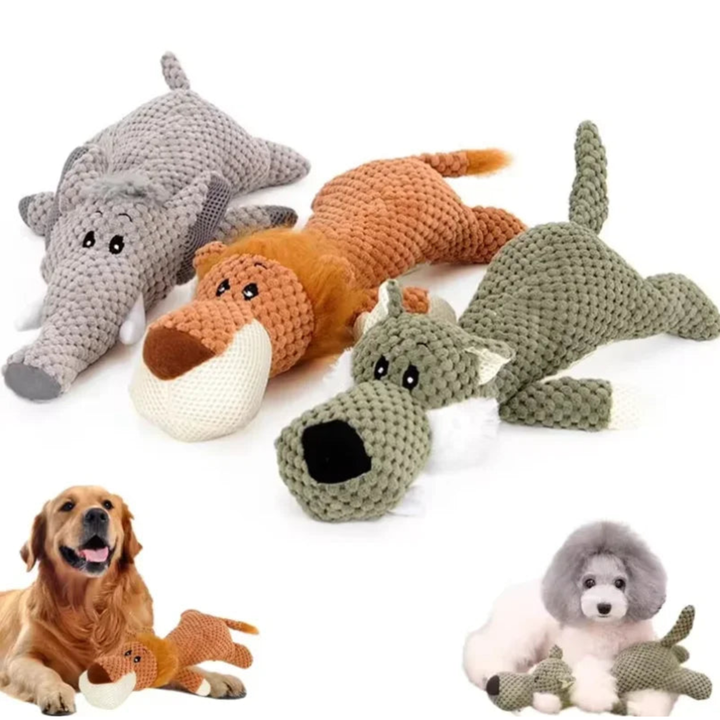 Tough Plush Chew Toy for Strong Chewers