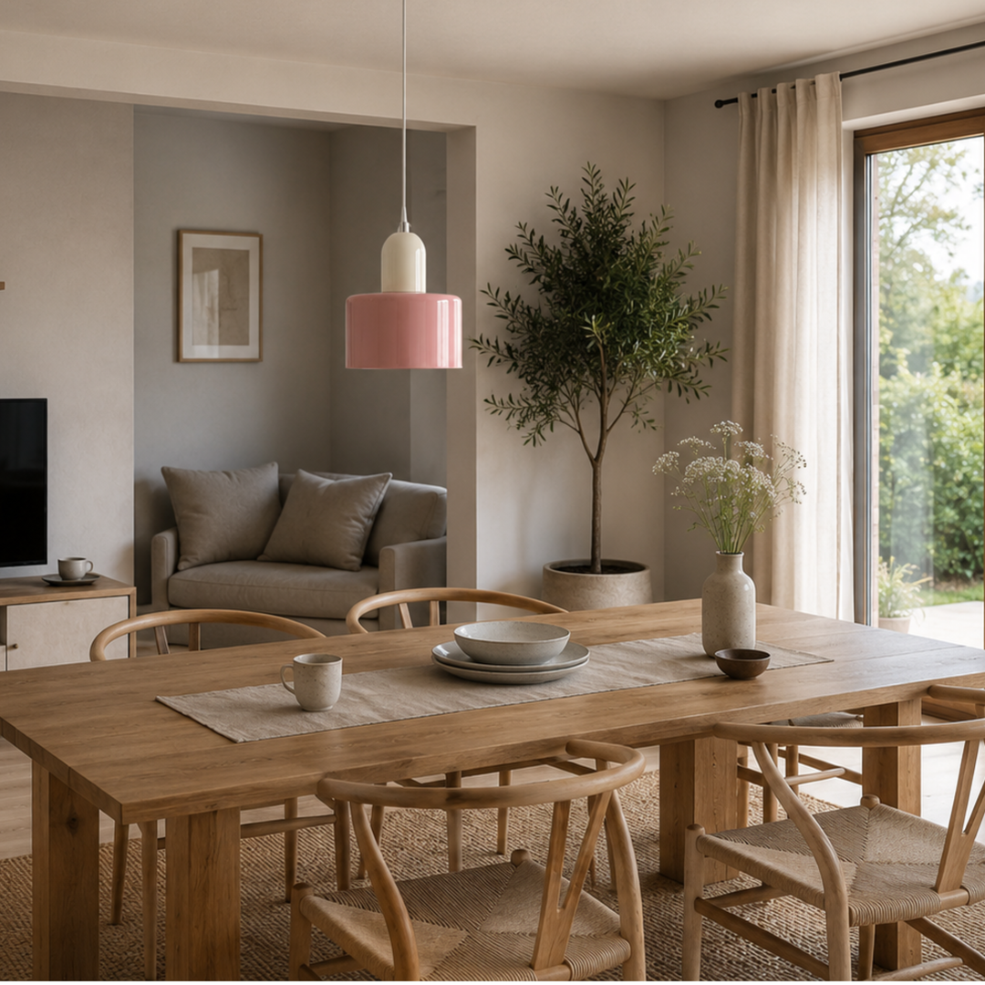 Ring Pendant Light with Extended Halo Design
