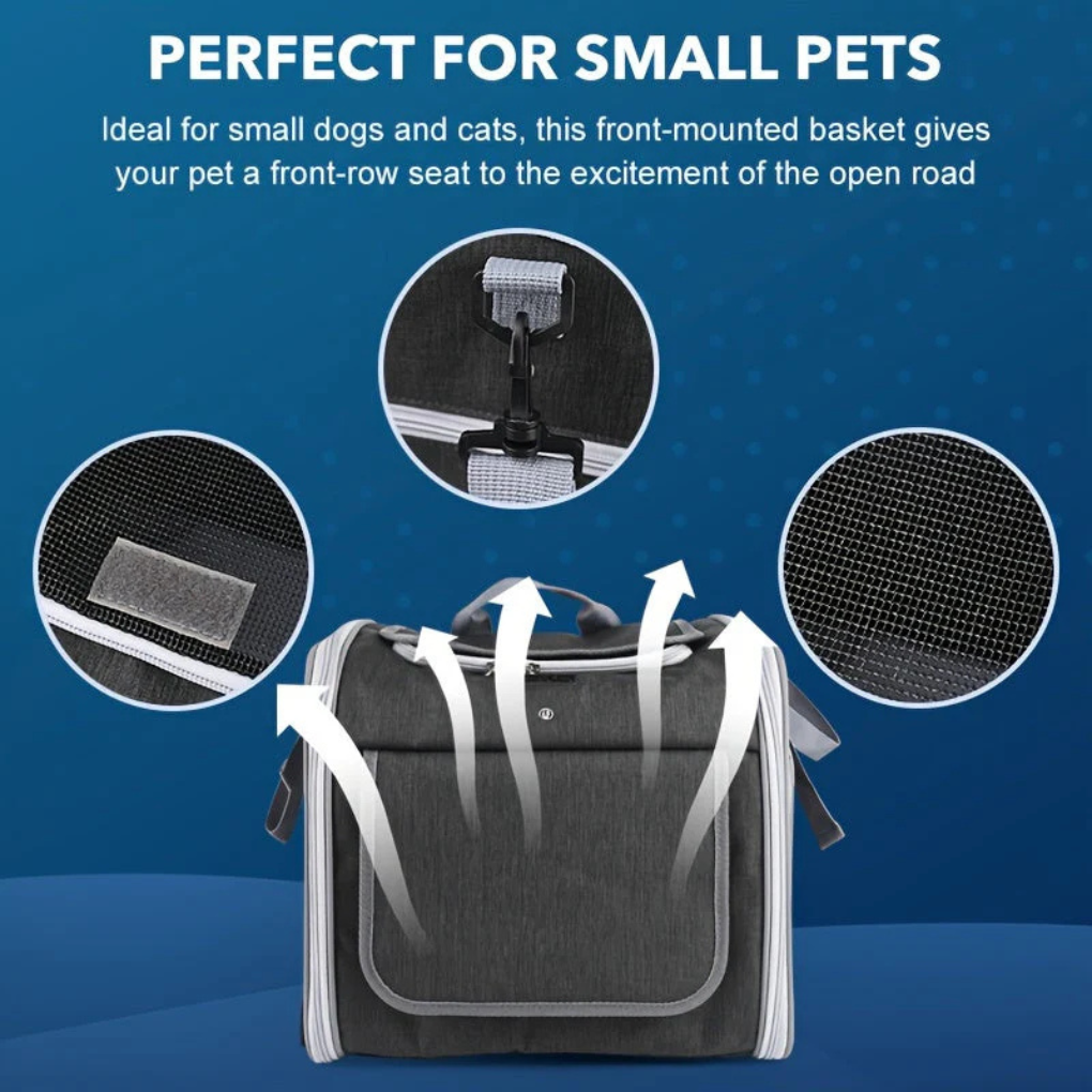 Expandable Pet Bicycle Basket