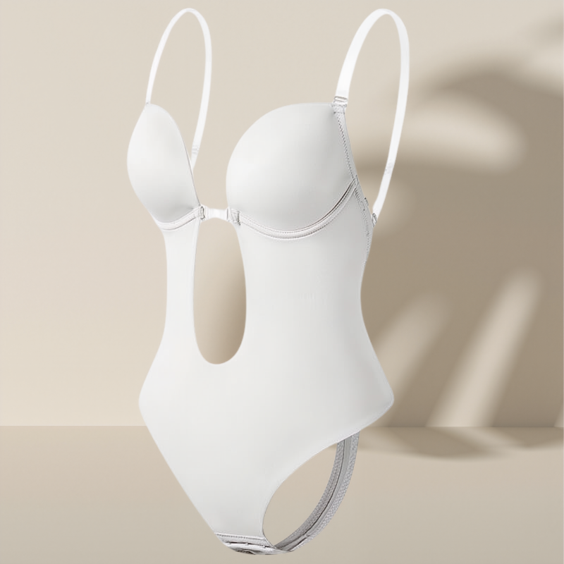 Deep V and backless body shaper