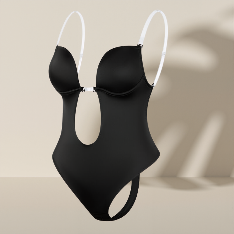 Deep V and backless body shaper