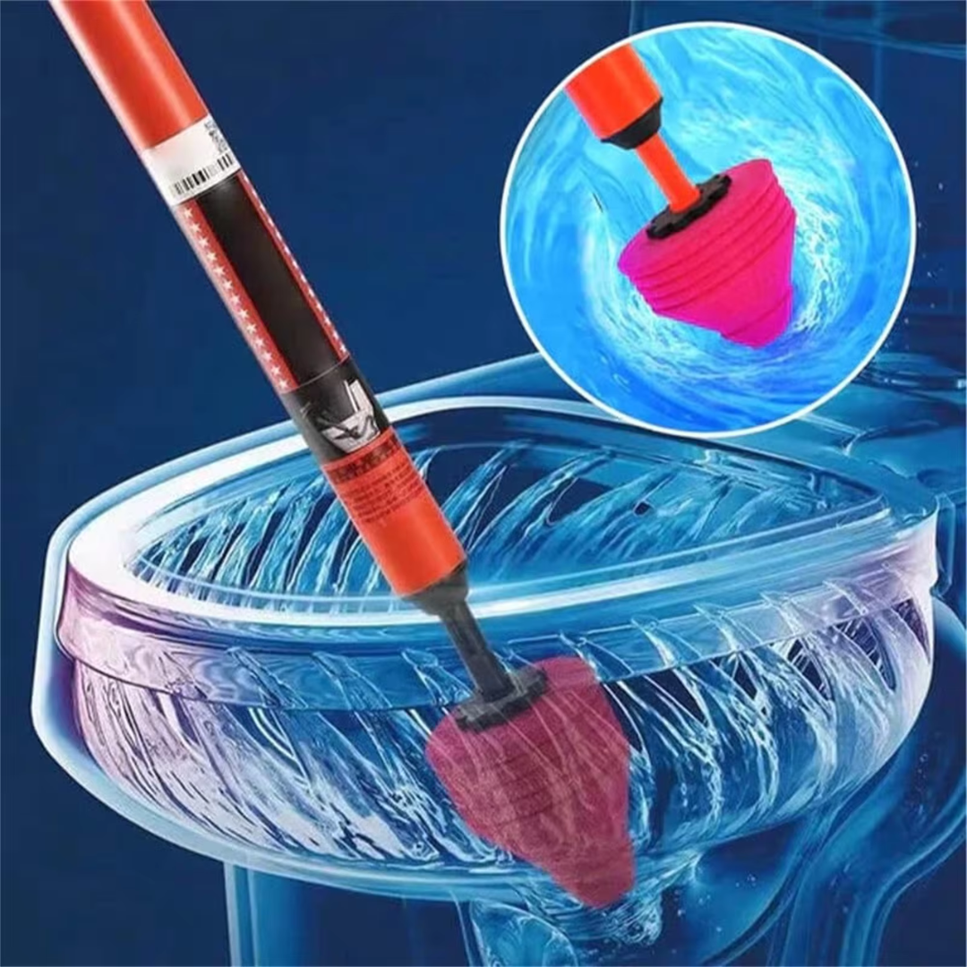 AirBlast Pro High-Pressure Drain Cleaner | Powerful Pneumatic Plunger for Toilets, Sinks and Drains