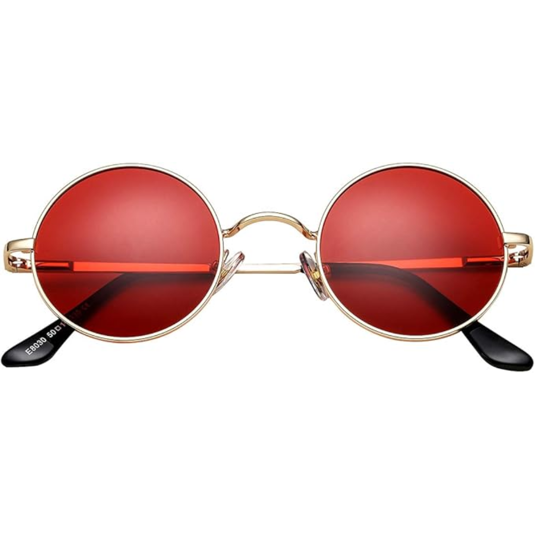 Retro Round Polarised Sunglasses - Lennon