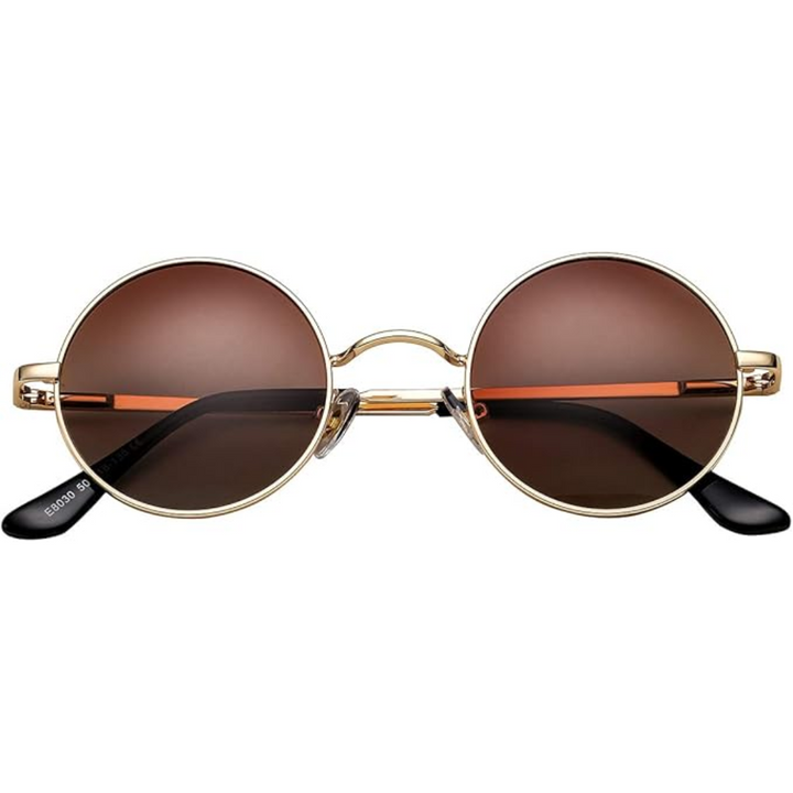 Retro Round Polarised Sunglasses - Lennon