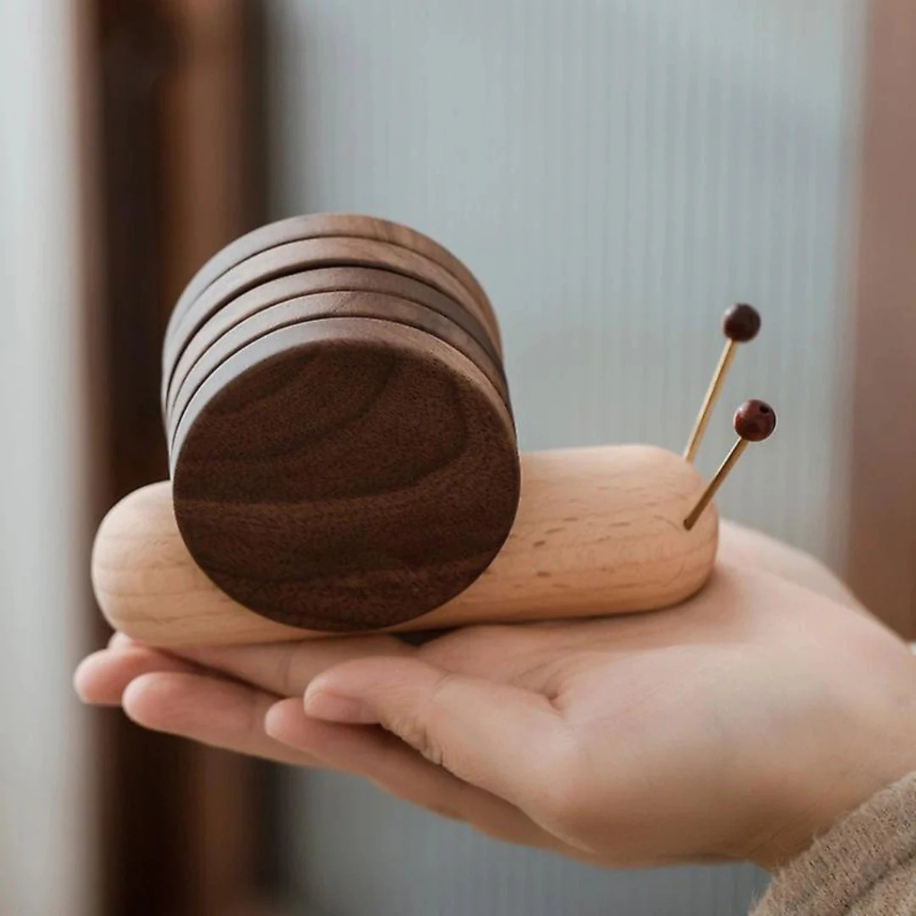 Scandinavian Walnut Coasters
