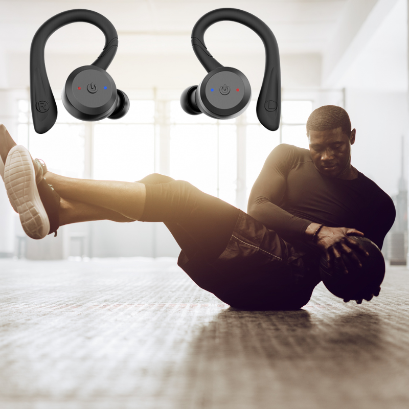 Vega Waterproof Wireless Sports Earbuds – 20 Hours of Playback | Bluetooth 5.0, IPX7 for Swimming and Fitness