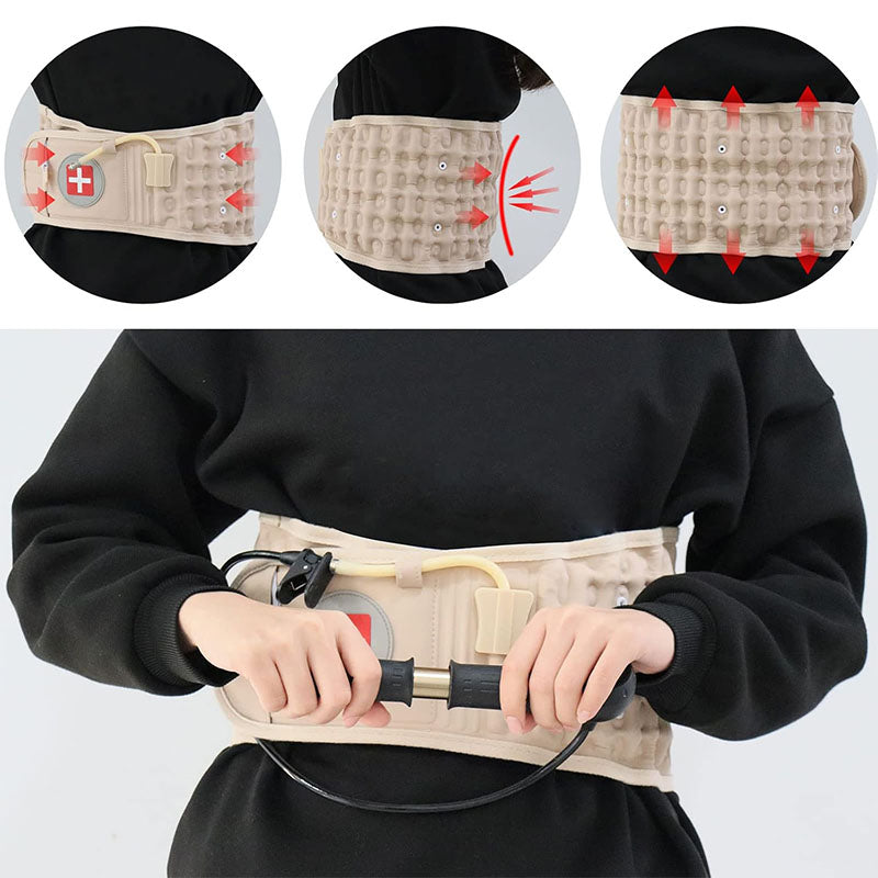 Aufblasbarer Lendenwirbelgurt – lindert Rückenschmerzen und Bandscheibendruck