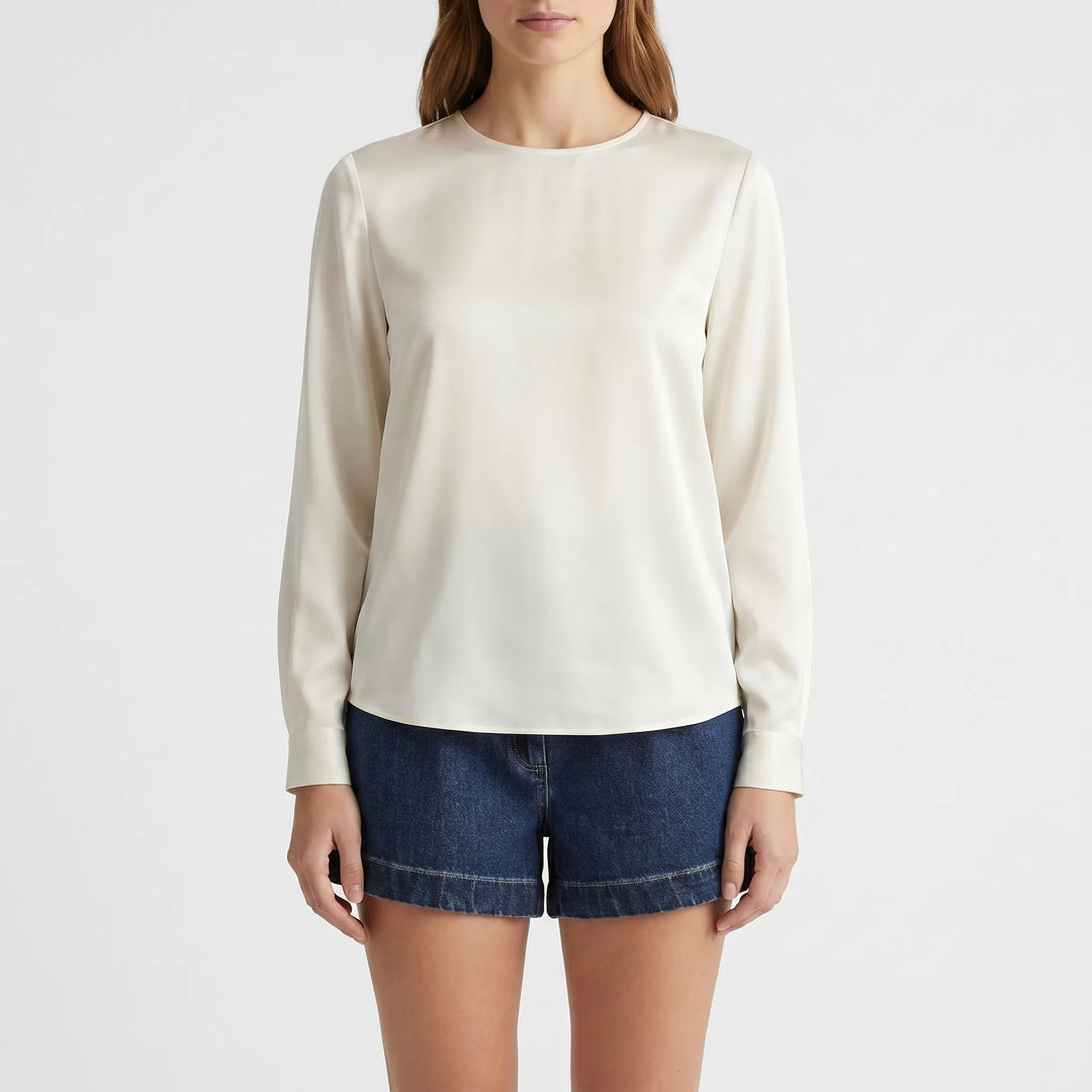 VinturaHigh-Waisted Denim Shorts