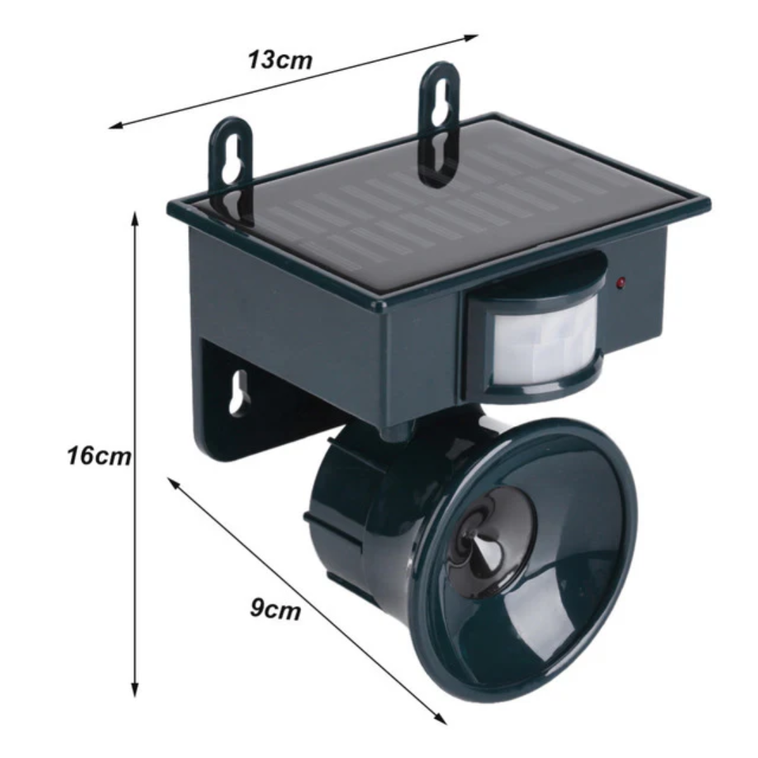 Bird Deterrent Device | Solar-Powered Sensor | Natural Bird of Prey Calls | Birdfend