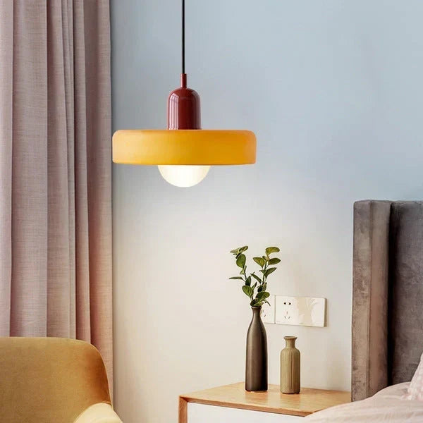 Bauhaus Stained Glass Pendant Light