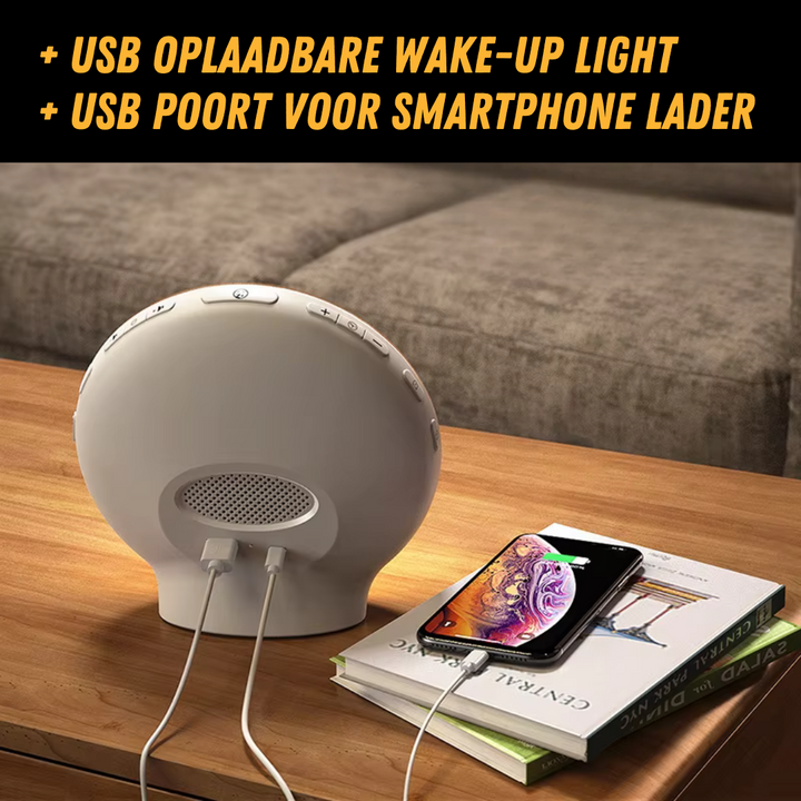 Natural Alarm Clock Radio with Wake-Up Light - GlowRise